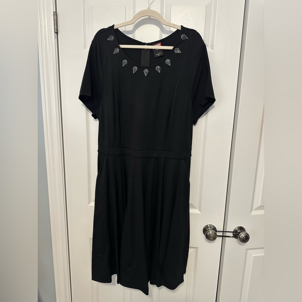 Marvel Black Panther inspired Smocked Midi Dress with pockets